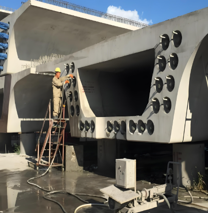 天桥压浆料施工流程及注意事项